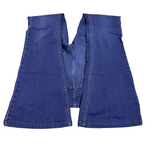 Free People Penny Pull-On Flare Jeans Echo Blue Bell Bottoms Size 28 - Picture 5 of 14
